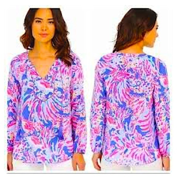 Lilly Pulitzer Iris Blue Shrimply Chic - Picture 9 of 9